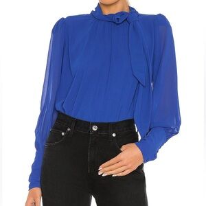 Lovers + Friends Valeria Top in Bright Navy